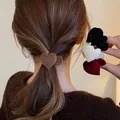 Épingle à cheveux floquée en forme de cœur pour femmes et filles attache-cheveux attache-cheveux