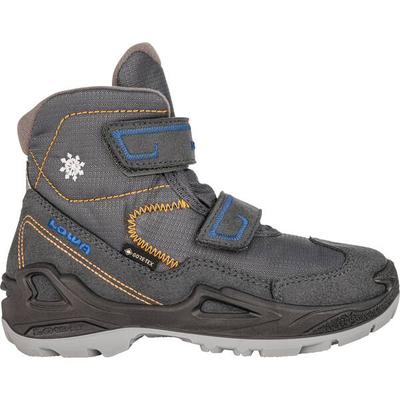 LOWA Kinder Schuhe MILO GTX® MID, Größe 35 in ANTHRAZIT/BLAU