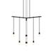 SONNEMAN Robert Sonneman Suspenders 24 Inch 6 Light LED Chandelier - S1C24K-JR18XX28-RP02