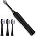Electric Toothbrush Whitening Black Sonic Toothbrushes Rechargeable +Brush Heads