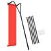 FIXM 21 FT Snow Roof Rake with Snow Slide for Pitched Roof and Shingle Roof Snow Removal - Large