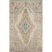 Ivory Vintage Distressed Tabriz Persian Rug Hand-Knotted Wool Carpet - 6'7" x 9'5"