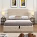 Upholstered Platform Bed with Button-tufted Headboard&Footboard, Underneath Storage, Full Size, Gray