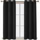 AR Ware Blackout Curtains For Bedroom - 2 Panels with Tie Backs and Eyelets Thermal Blackout Curtains - Energy Saving lightweight curtains, Noise Reducing, Soft Curtains Bedroom