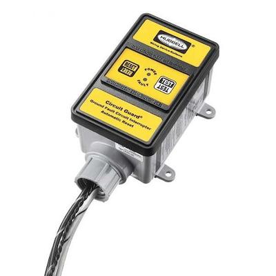 HUBBELL WIRING DEVICE-KELLEMS GFHW431 GFCI,Hard Wired,3 PH 120/208V,30A,Yellow