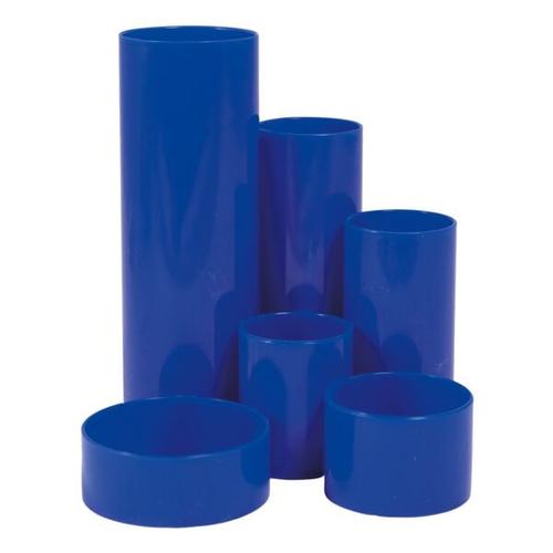 Stifteköcher »Desk-Boy« blau, M und M, 12.9x14.7x13.9 cm