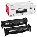 Canon 718VP BK Toner authentique 2662B005 - Pack de 2 - Noir