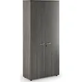 Armoire haute Pronto - L.80 x H.180 cm - 2 portes - Cendre