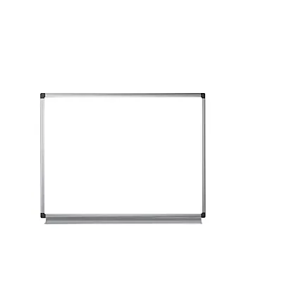 Bi-Office Tableau blanc Émaillé NF, Magnétique, cadre aluminium anodisé, 150 cm x 100 cm