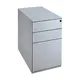 Caisson métal hauteur bureau Universal 3 tiroirs - P. 80 cm - Aluminium