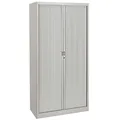 Armoire à rideaux métal Classtout Classique - H.198 x L.90 cm - Corps Gris - Rideaux Gris