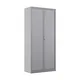 Armoire à rideaux métal Classtout Classique - H.198 x L.90 cm - Corps Gris - Rideaux Gris