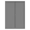 Armoire à rideaux métallique Confort+ maxi-largeur 140 x Ht 198 cm - corps Aluminium rideaux Aluminium