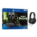 Sony PlayStation 4 Slim Call of Duty Modern Warfare II Bundle Upgrade 2TB SSD PS4 Gaming Console Jet Black with Mytrix Chat Headset - 2TB Internal Fast Solid State Drive Enhanced PS4 Console