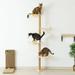 Senbabe Cat Climbing Toys Tower Structures Cat Climber Tree Post Shelves Multilayer Platform Sisal Rope Cat Post Cat Climbing Tree Cat Tree Furniture Scratch with Mouse Cat Toy Attached