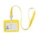 Labakihah School Supplies Office Supplies Card Holder Double-Sided Transparent Employee Work Card Holder Employee Id Card