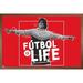 Ted Lasso - Futbol is Life Wall Poster 14.725 x 22.375 Framed