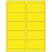 Compulabel 312186 Fluorescent Yellow Address Labels for Laser Printers 4 x 2 Inch Permanent Adhesive 10 per Sheet 100 Sheets per Carton