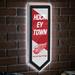 Evergreen Ultra-Thin Glazelight LED Wall Decor Pennant Detroit Red Wings- 9 x 23 Inches Made In USA