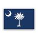 South Carolina Flag Sticker Decal - Self Adhesive Vinyl - Weatherproof - Made in USA - adhesive state south carolinian sc
