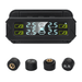 Tire Pressure Monitoring System Wireless Solar TPMS Tire Pressure Monitor Installed on Windowshield with 4 External Sensors Real-time Display Temperature Pressure for Car RV SUV MPV Sedan