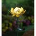 Plow & Hearth Garden Stake Glass in Yellow | 35.83 H x 7.87 W x 1 D in | Wayfair 57275 GLD