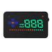 New Head Up Display Digital Universal Car HUD Speedmeter Over Reminder MPH (Black)