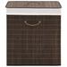 Bayou Breeze vidaXLCollapsible Laundry Basket Laundry Bin Dirty Clothes Hamper Round Bamboo Fabric/Bamboo | 23.64 H x 15.7 W x 11.8 D in | Wayfair