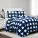 Gracie Oaks Rosland Microfiber 3 Piece Comforter Set Polyester/Polyfill/Microfiber in Blue/Navy | King | Wayfair 34D89317835D4E20B419A9FBC03A907C