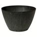 Gracie Oaks Shelisha Pot Planter Stone in Black/Gray | 10 H x 8.75 W x 15.75 D in | Wayfair F266031261CD415AA083E4C5FC0B52BD