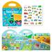 Children Scene Stickers DIY Hand-on Puzzle Sticker Books Reusable Stickers For Toddlers Sticker Books For Kids 2-4 The Traffic Model