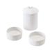 Manor White Treat Jar and Bowl for Dogs, Small, Pack of 3