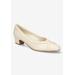 Wide Width Women's Myrtle Pump by Easy Street in Bone (Size 12 W)