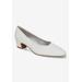 Wide Width Women's Myrtle Pump by Easy Street in White (Size 8 W)