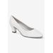 Extra Wide Width Women's Ballari Pump by Easy Street in White (Size 11 WW)