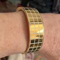 Kate Spade Jewelry | Kate Spade Gold-Tone With White Grid Pattern.Small To Medium Wrists. | Color: Gold/White | Size: Os
