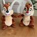 Disney Toys | Disney Chip And Dale Plush Animal Toy | Color: Brown/Cream | Size: See Description