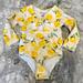 Jessica Simpson Swim | Jessica Simpson Baby Swimsuit | Color: Cream/Yellow | Size: 24mb