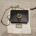 Gucci Bags | Gucci Black Leather Crossbody Shoulder Bag | Color: Black/Gold | Size: Os