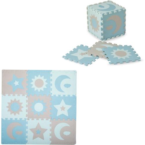 NEBE 3D foam Puzzlematte, blue blau