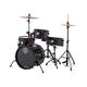 Ludwig Pocket Kit von Questlove | All-in-One-Schlagzeug für Einsteiger | Mit 4 Trommeln, Hi-Hats, Crash/Ride-Becken, Pedalen, Hocker und Drumsticks | Lackierung Black Sparkle (LC178X016)