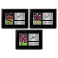 HWC Trading FR A4 Sala, Diaz & Van Dijk Collection of 3 Liverpool Gifts Printed Signed Autograph Pictures for Football Fans and Supporters - A4 Framed