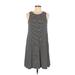 Old Navy Casual Dress - A-Line Scoop Neck Sleeveless: Black Print Dresses - Women's Size Medium