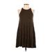 Lulus Casual Dress - A-Line: Green Solid Dresses - Women's Size Small