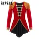 Costumes LYus Ringmaster pour enfants robe de soirée cosplay d'Halloween combinaison de jeu de