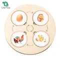 LIQU-Kit de Puzzle de Vie Montessori Puzzle d'Animaux Plantes et Insectes Développement de Puzzle