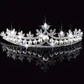 Diadème de mariée en cristal et perles de strass 1 pièce bandeau couronne voile nouvelle