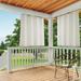 Exclusive Home Curtains Indoor/Outdoor Solid Cabana Grommet Top Curtain Panel Pair 54x63 Vanilla