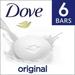 Dove Beauty Bar Gentle Skin Cleanser Original Made With 1/4 Moisturizing Cream Moisturizing for Gentle Soft Skin Care 3.75 oz 6 Bars (Pack of 32)