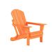 Westin Outdoor Patio Folding Adirondack Chair HDPE Plastic Orange